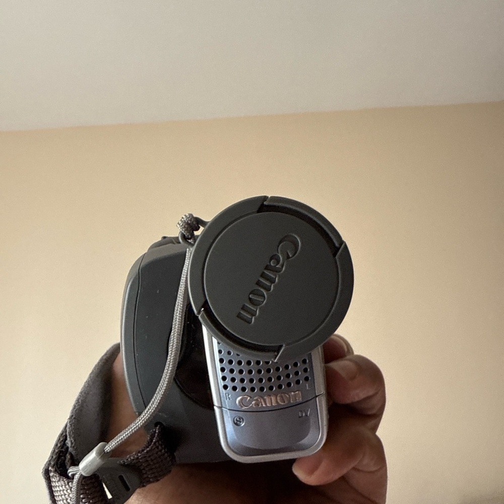 Canon Silver and Black Handy Camcorder